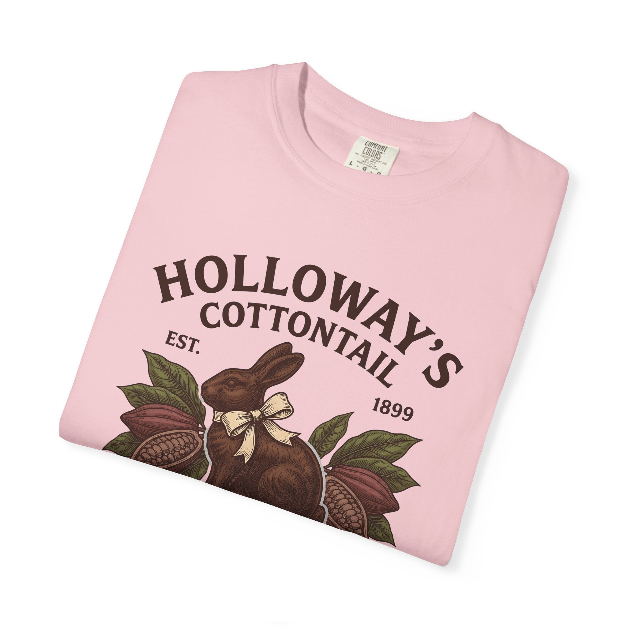 Chocolate Rabbit Shirt Easter Treats Gift Women Old School Tee Chocolate Bunny T-Shirt Easter Fan Chocolatey Tshirt Sweets Graphic Line Art