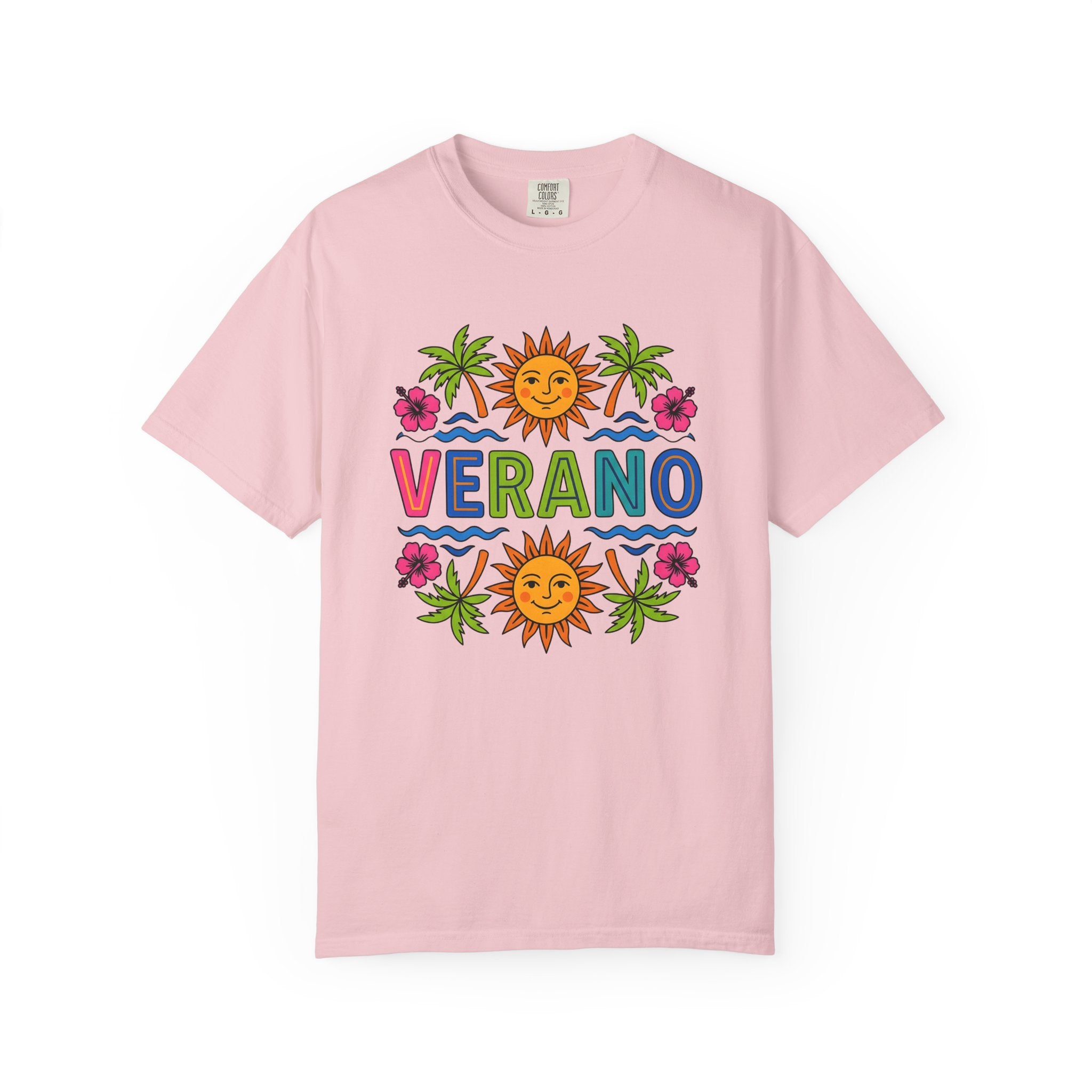 Cheerful Sun Shirt Summer Holiday Gift Women Saturated Tee Sunshine T-Shirt Summer Fan Vibrant Tshirt Vacation Graphic Classic Tropical Tree