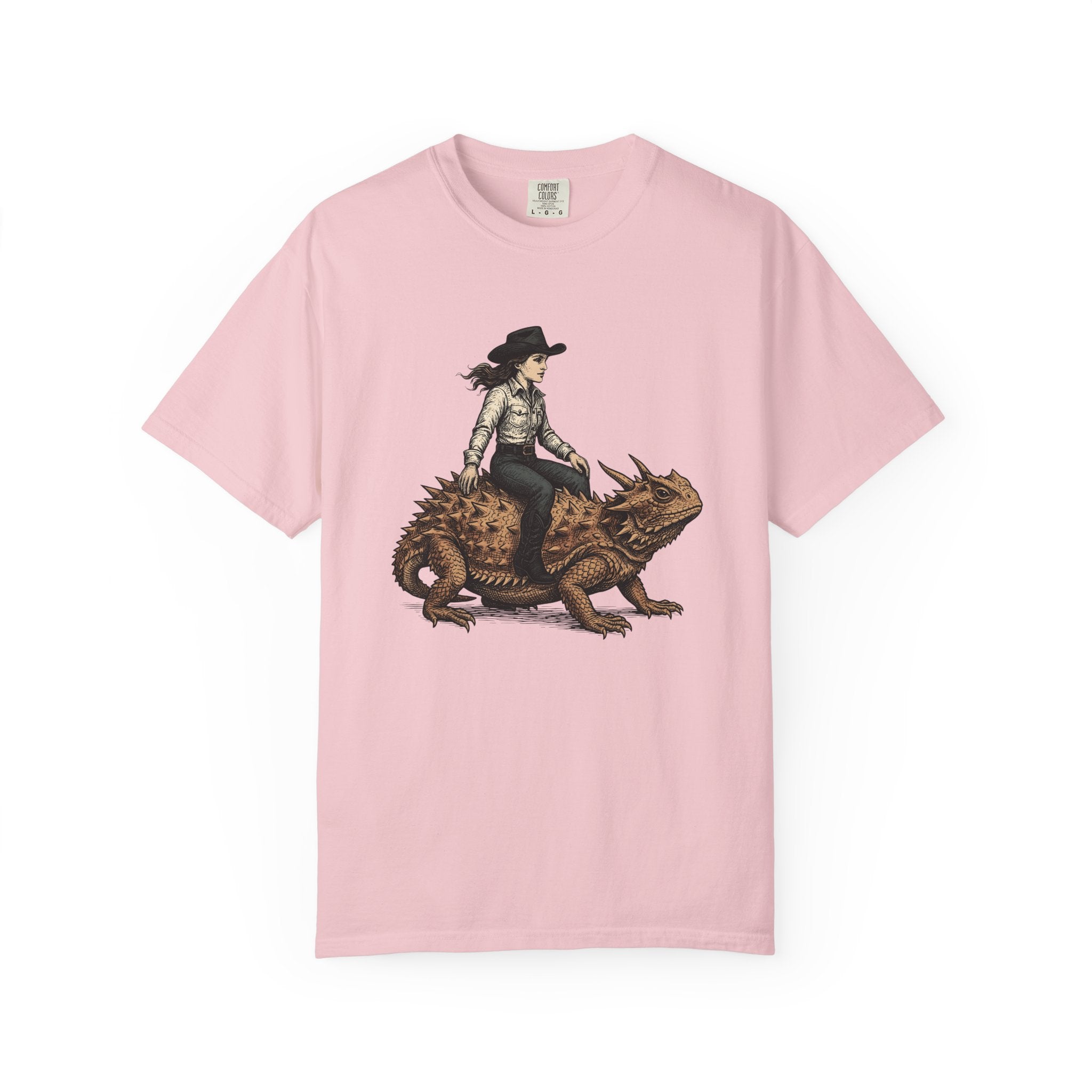 Cowgirl On Reptile Shirt Cowgirl Cowboy Gift Women Traditional Tattoo Tee Rodeo T-Shirt Cowgirl Fan Sailor Tshirt Cowboy Graphic Retro