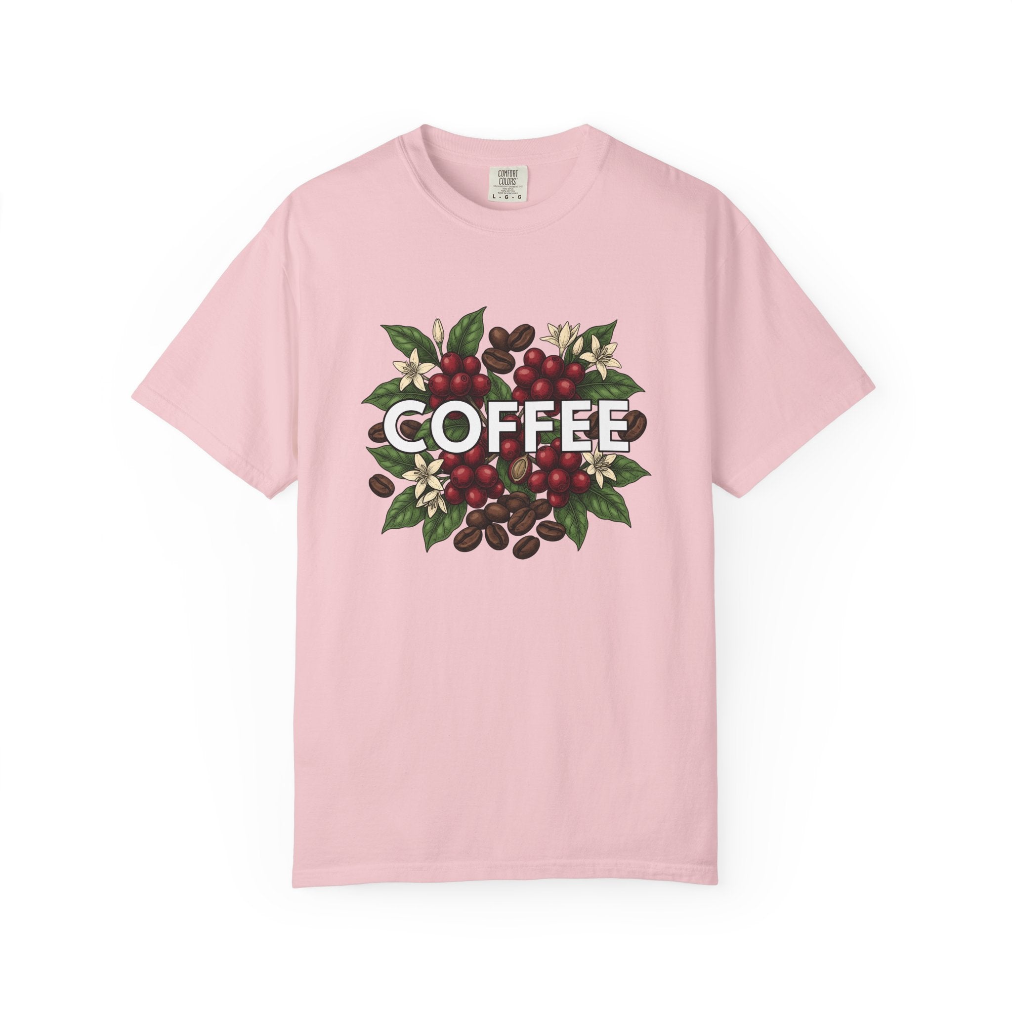 Coffee Plant Shirt Cottagecore Coffee Gift Women Botanical Tee Coffee T-Shirt Cottage Fan Illustrative Tshirt Coffee Design Vintage Flowers