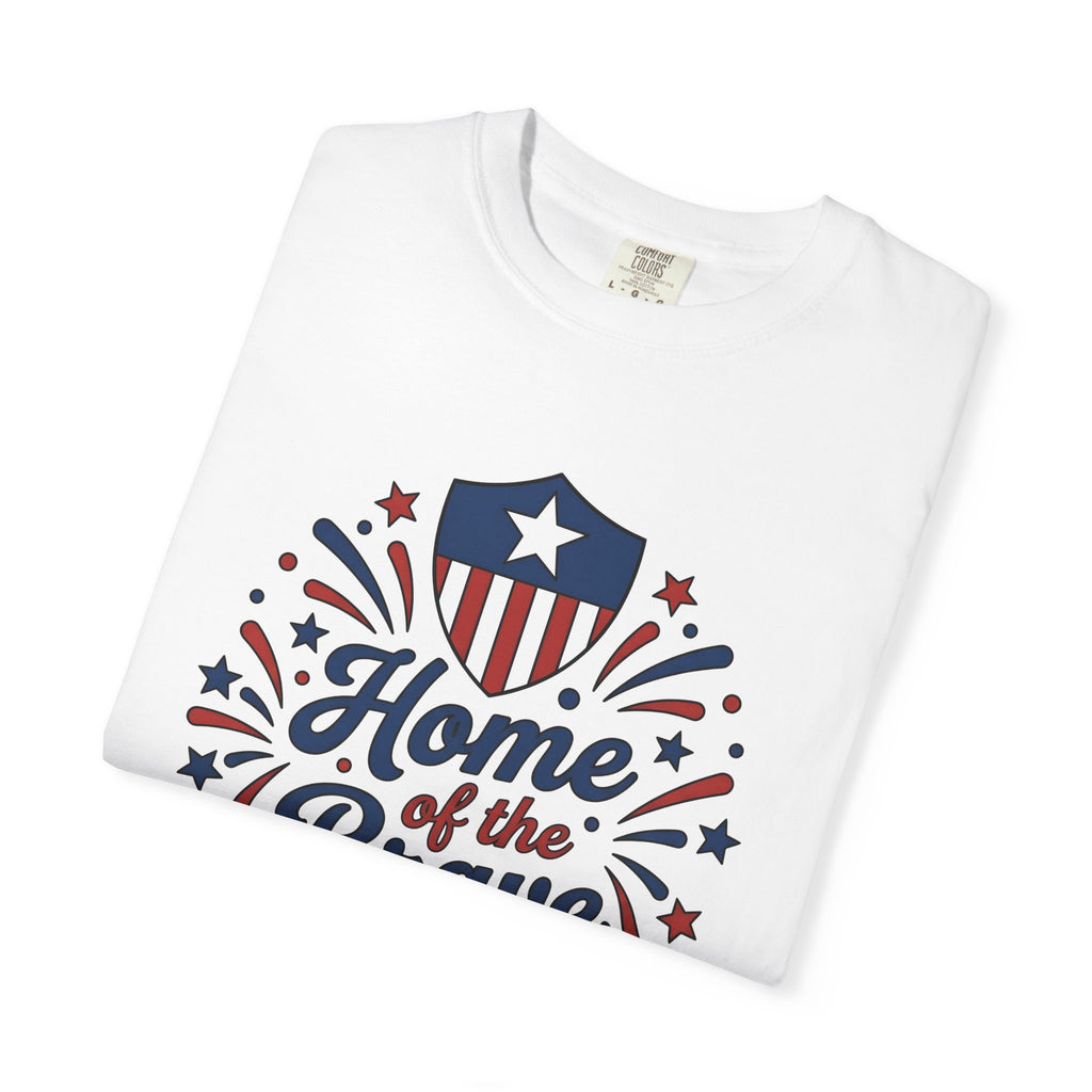 Star Shield Shirt America 4Th Of July Holiday Gift Women Minimalist Tee Starburst T-Shirt Patriot Fan Simple Tshirt Celebration Graphic Hand