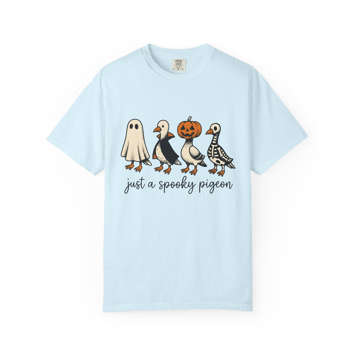 Dove Outfits Shirt Halloween Creatures Gift Women Animated Tee Pigeon T-Shirt Horror Fan Cartoon Tshirt Monster Graphic Sketch Halloween