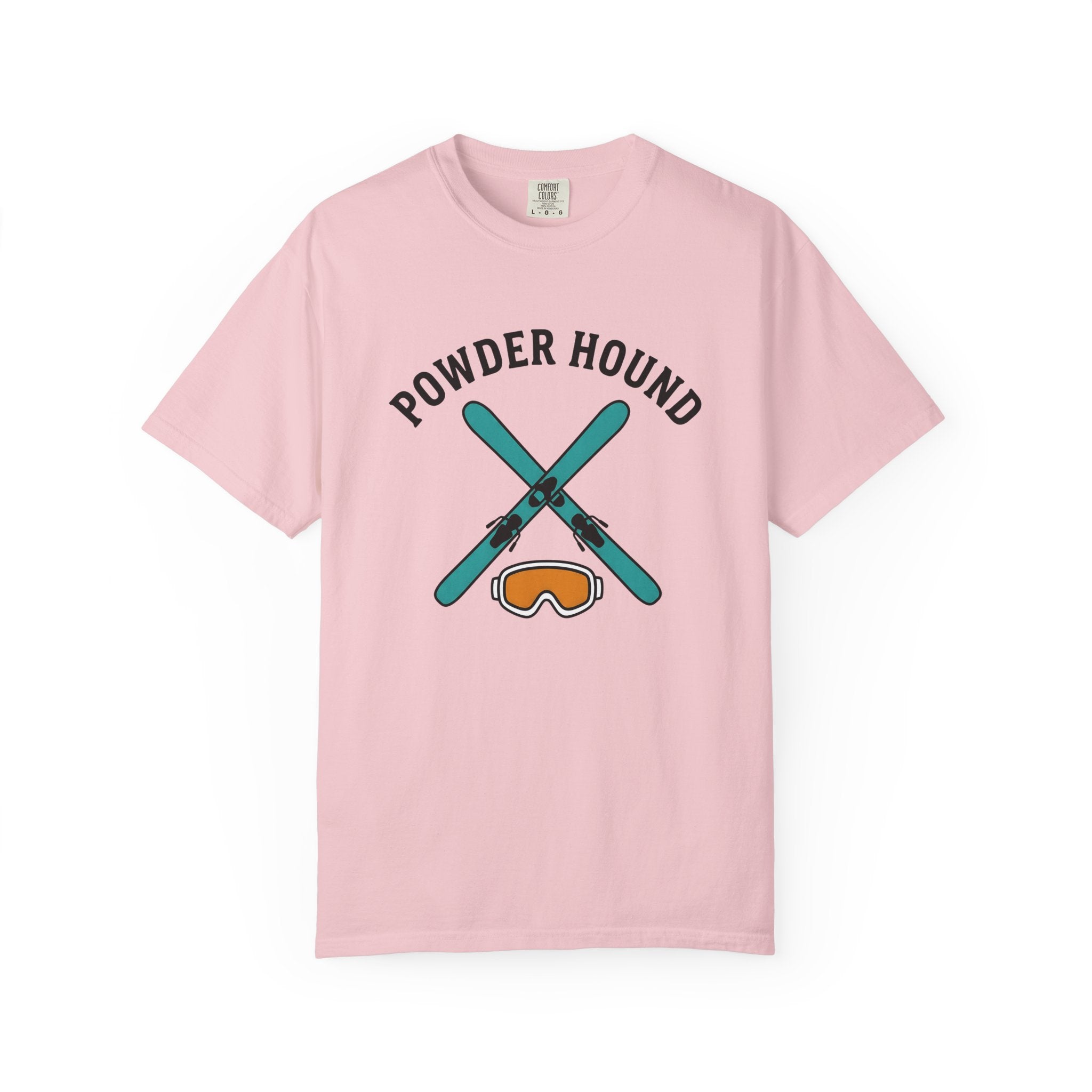 Crossed Snow Skis Shirt Skiing Ice Gift Women Sleek Tee Ski Poles T-Shirt Skier Enthusiast Modern Tshirt Frost Graphic Classic Winter