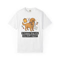 Retriever Dog Shirt Nurse Puppy Fan Gift Women Hand Drawn Tee Dog T-Shirt Healthcare Enthusiast Illustrated Graphic Dog Minimalist Vet