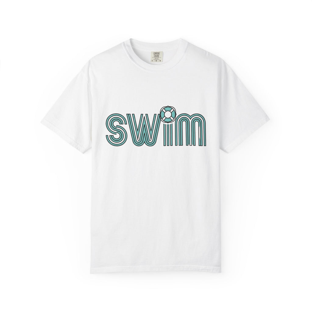 Swim Quote Shirt Swimming Coast Gift Women Modern Tee Swimming Quote T-Shirt Swimmer Enthusiast Contemporary Tshirt Seaside Graphic Classic