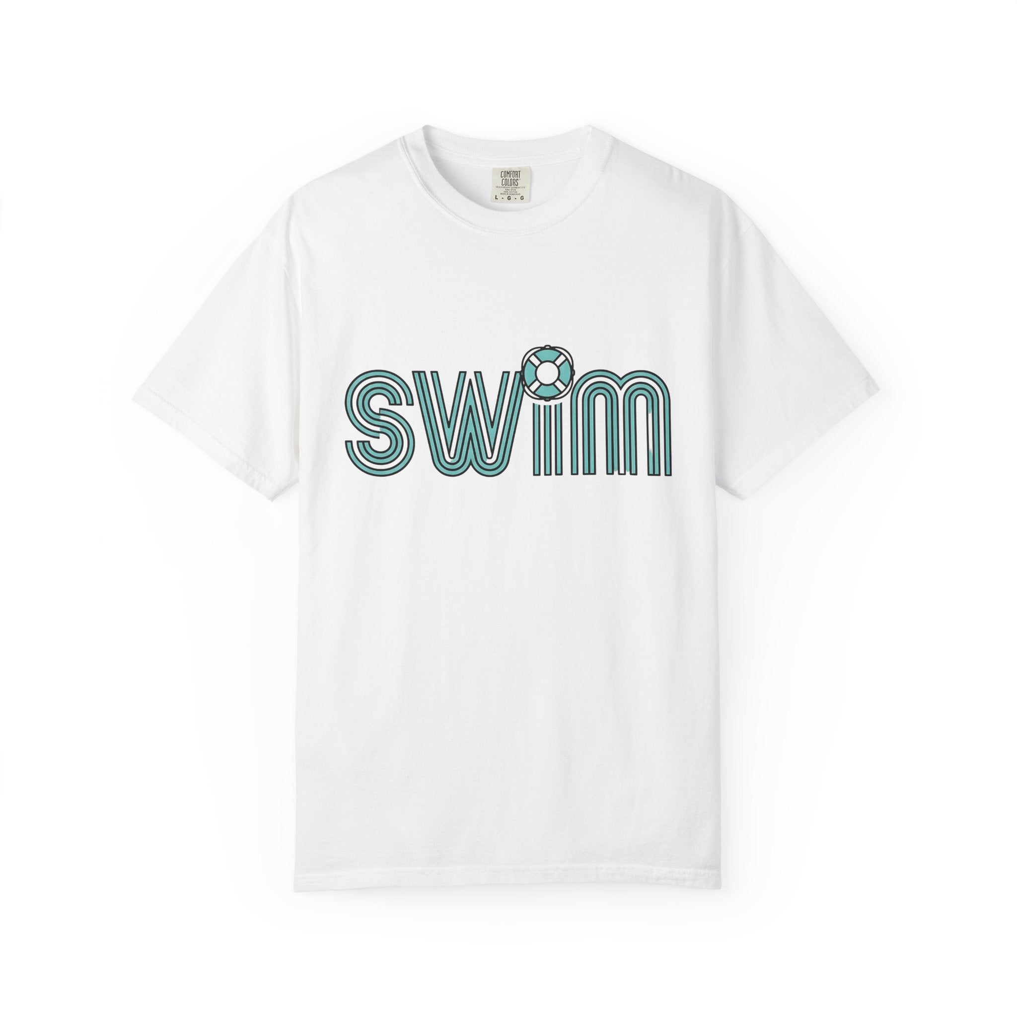 Swim Quote Shirt Swimming Coast Gift Women Modern Tee Swimming Quote T-Shirt Swimmer Enthusiast Contemporary Tshirt Seaside Graphic Classic