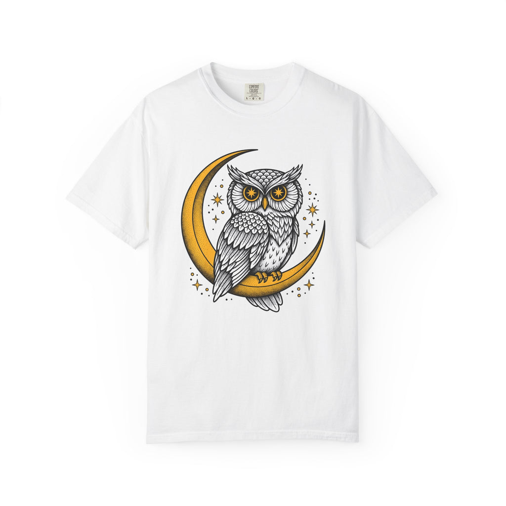 Night Owl Shirt Boho Chic Astrology Gift Women Hippie Tee Owl T-Shirt Bohemian Fan Psychedelic Tshirt Zodiac Graphic Retro Sparkles Tshirt