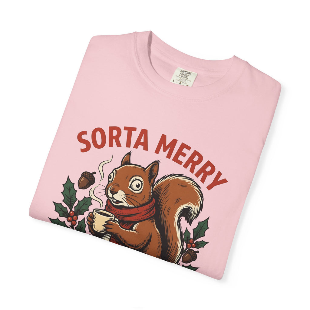 Tree Squirrel Espresso Shirt Christmas Mammals Gift Women Caricature Tee Squirrel T-Shirt Christmas Fan Cartoon Tshirt Mammal Graphic Old