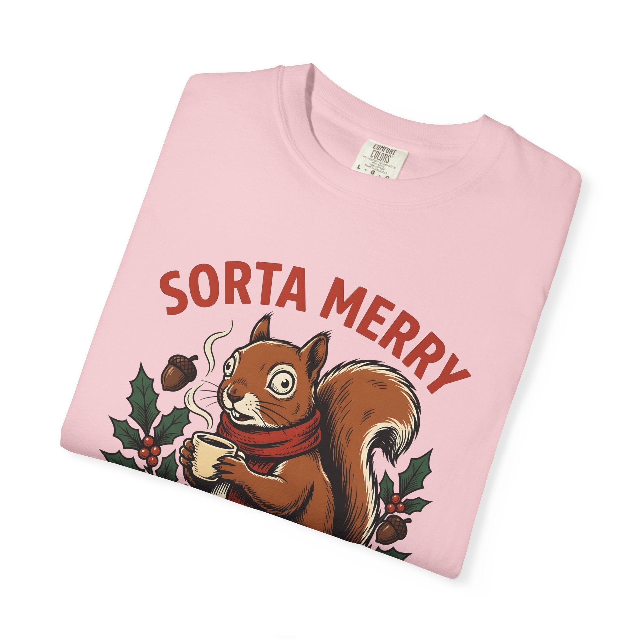 Tree Squirrel Espresso Shirt Christmas Mammals Gift Women Caricature Tee Squirrel T-Shirt Christmas Fan Cartoon Tshirt Mammal Graphic Old