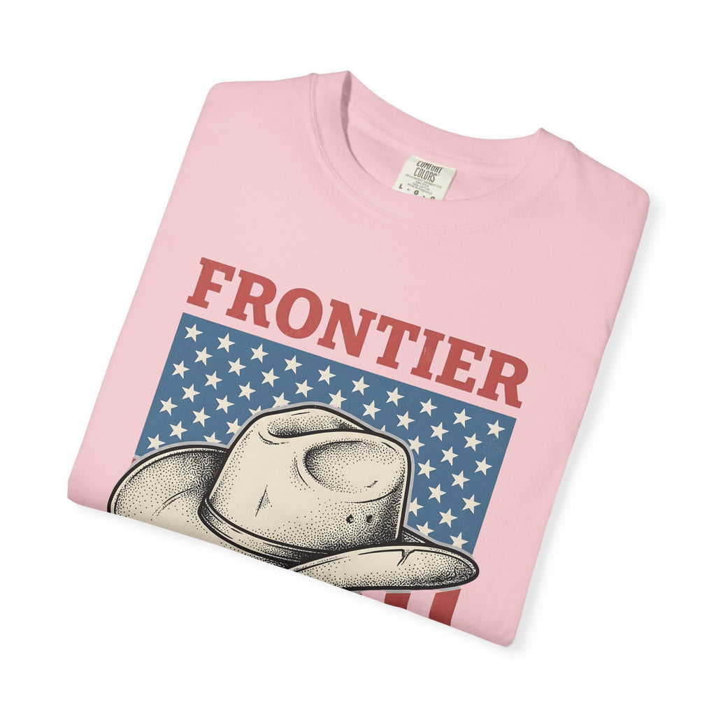 Cowboy Hat Shirt America Western Gift Women Vintage Tee Stetson T-Shirt Patriot Fan Old West Tshirt Rodeo Graphic Retro American Flag Tshirt