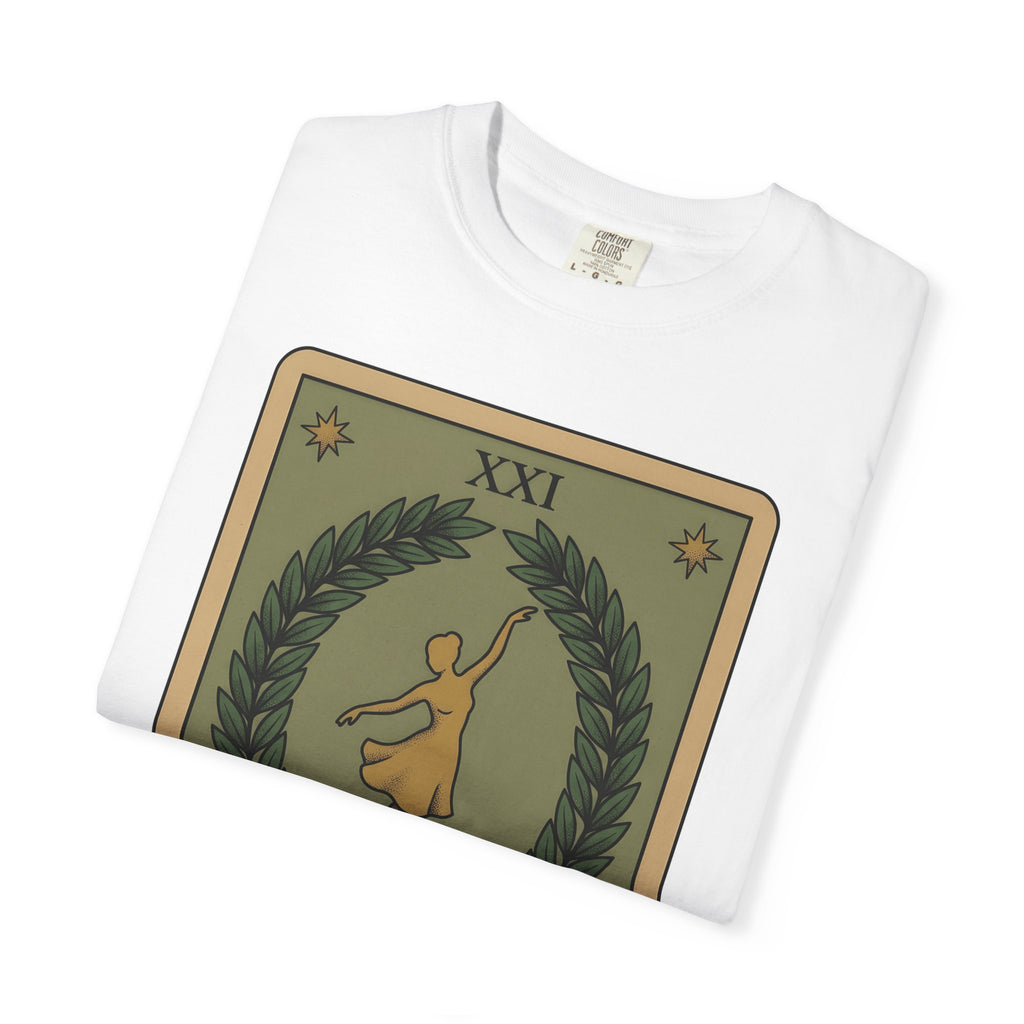 Tarot Deck Shirt Boho Chic Mysticism Gift Women Retro Tee Oracle Cards T-Shirt Bohemian Enthusiast Vintage Tshirt Spiritual Graphic Sketch
