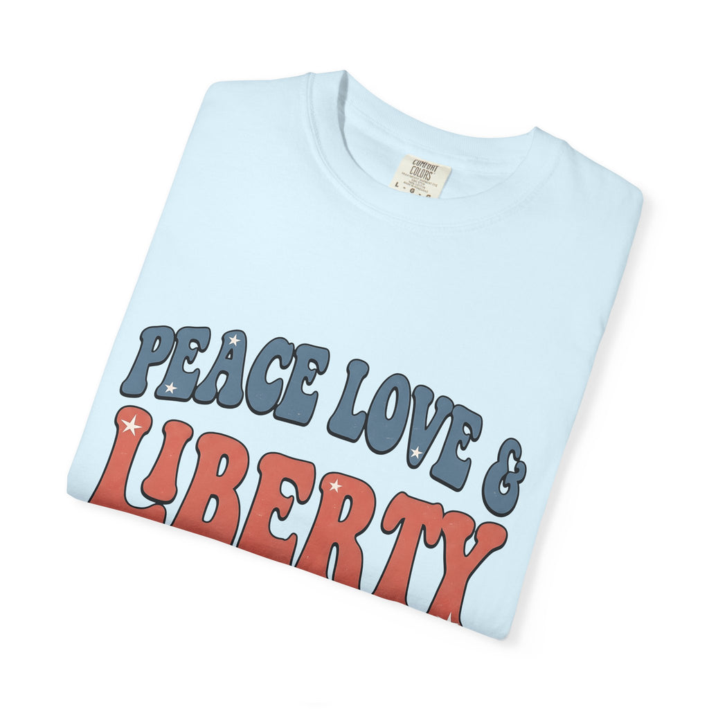 Vintage Text Design Shirt 4th Of July America Gift Women Classic Tee Typography T-Shirt Independence Fan Retro Tshirt Patriotic Graphic Hand