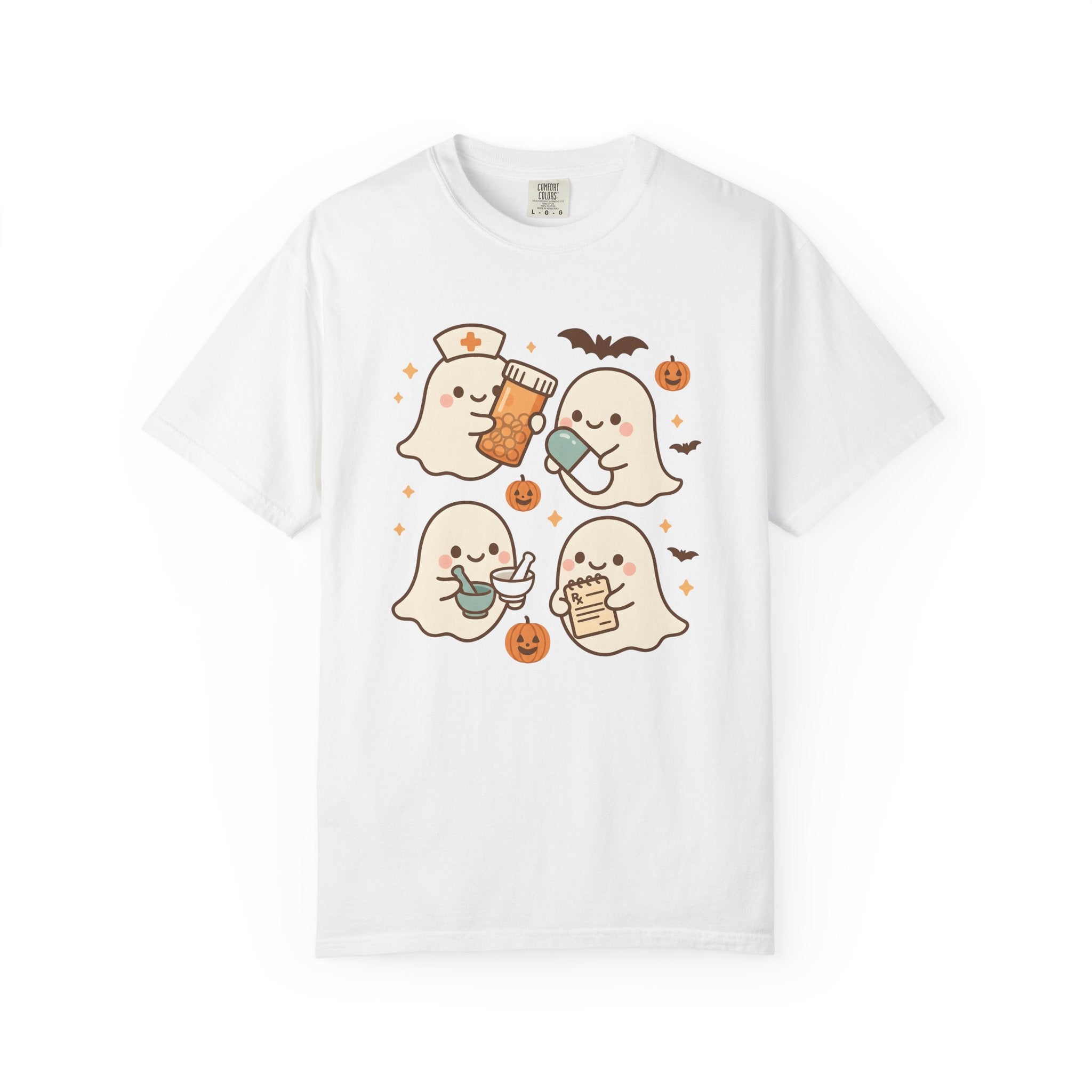 Phantom Nurse Shirt Nurses Festival Gift Women Chibi Tee Nurse T-Shirt Nursing Enthusiast Cute Tshirt Carnival Graphic Animated Gourd Tshirt