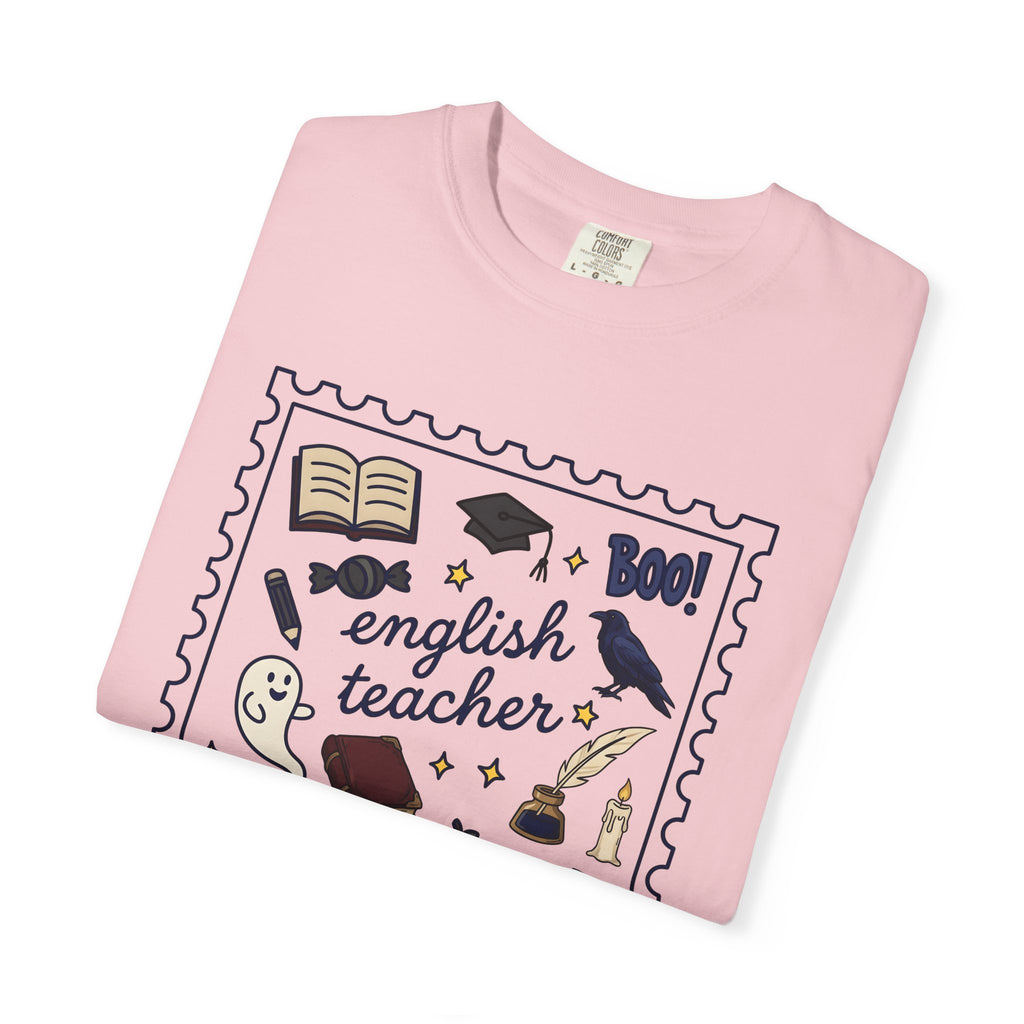 Halloween Educator Shirt Teacher Holiday Gift Women Sketch Tee Halloween Teacher T-Shirt Educator Enthusiast Halloween Tshirt Holiday