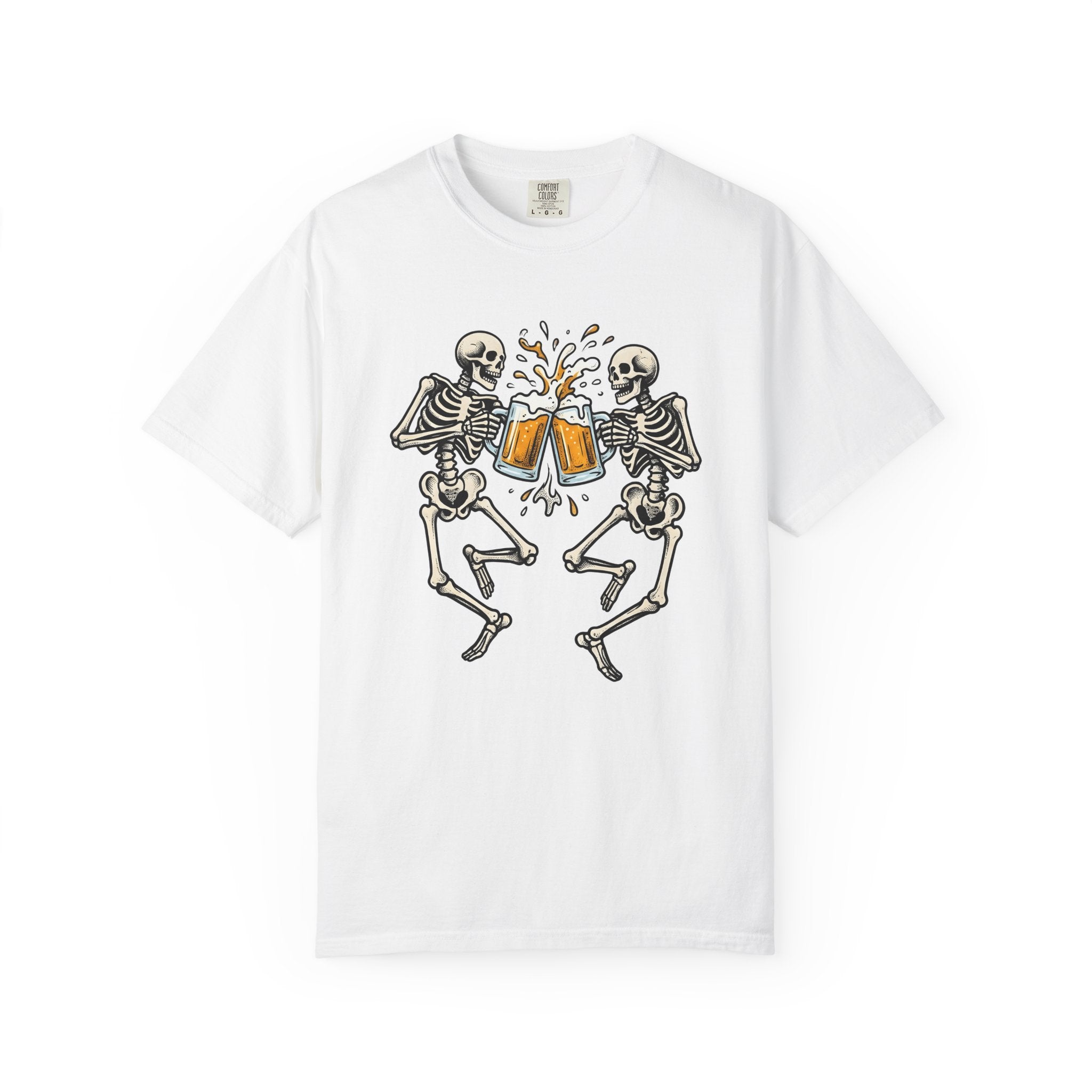 Skeleton Ale Shirt Boho Chic Fall Gift Women Traditional Tattoo Tee Beer T-Shirt Bohemian Fan Classic Tattoo Tshirt Autumn Graphic