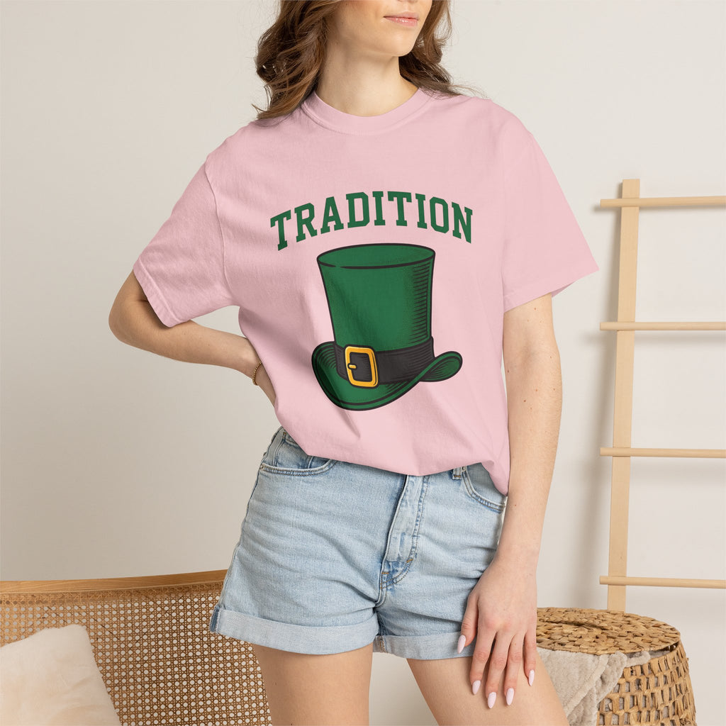 Leprechaun Hat Shirt St Patrick's Day Holiday Gift Women Vintage Tee Top Hat T-Shirt Shamrock Fan Top Hat Tshirt Holiday Graphic Retro Belt
