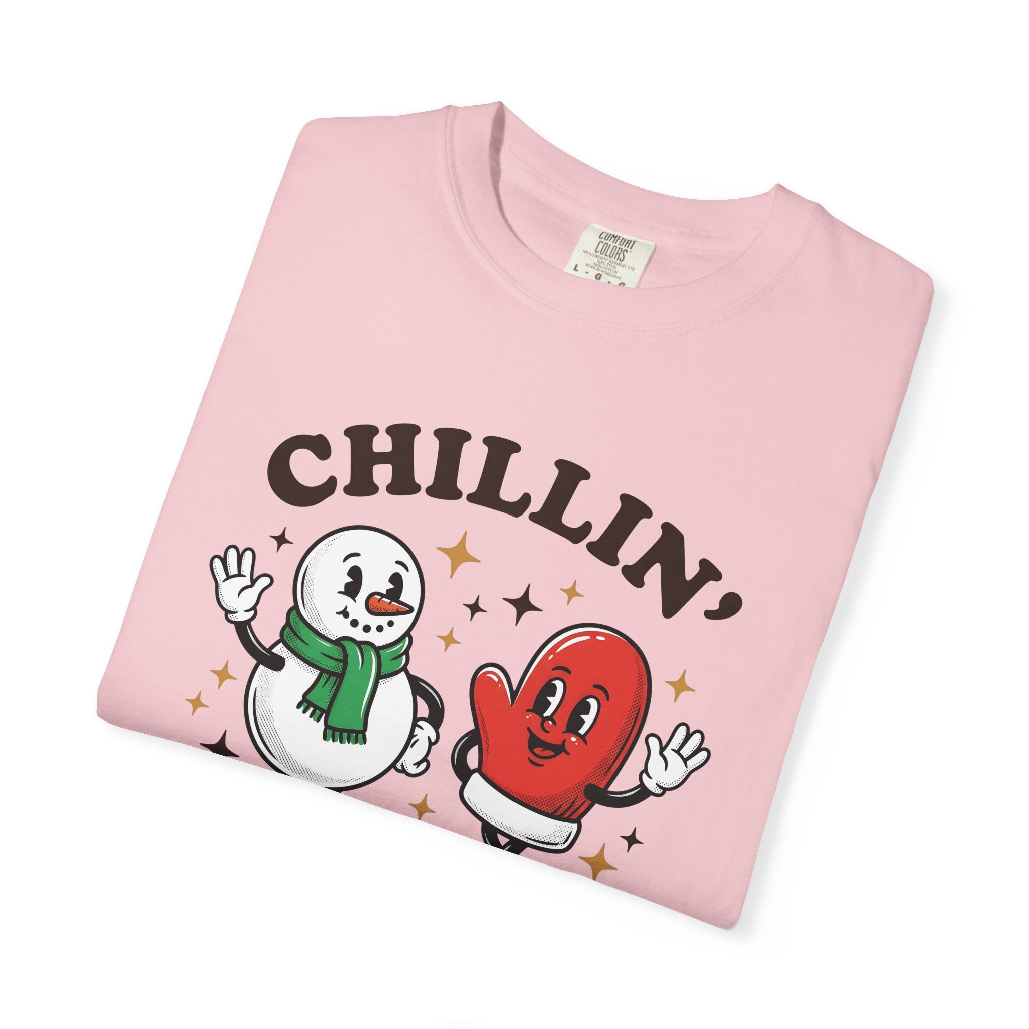 Snowman Gloves Shirt Christmas Cold Gift Women Comic Tee Mittens T-Shirt Xmas Fan Cartoon Tshirt Frosty Graphic Vintage Sparkles Tshirt