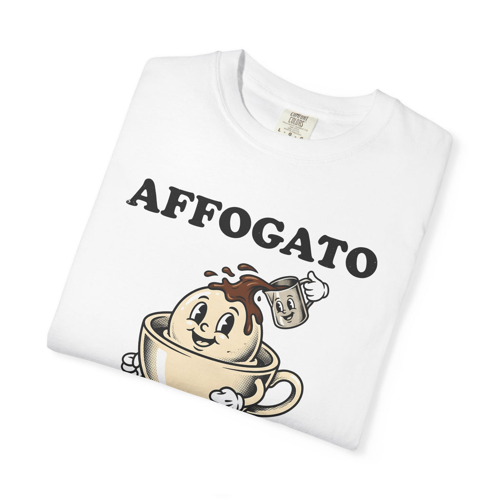 Coffee Ice Cream Cone Shirt Coffee Cuisine Gift Women Animated Tee Ice Cream Cone T-Shirt Coffee Fan Cartoon Tshirt Food Graphic Hand Drawn