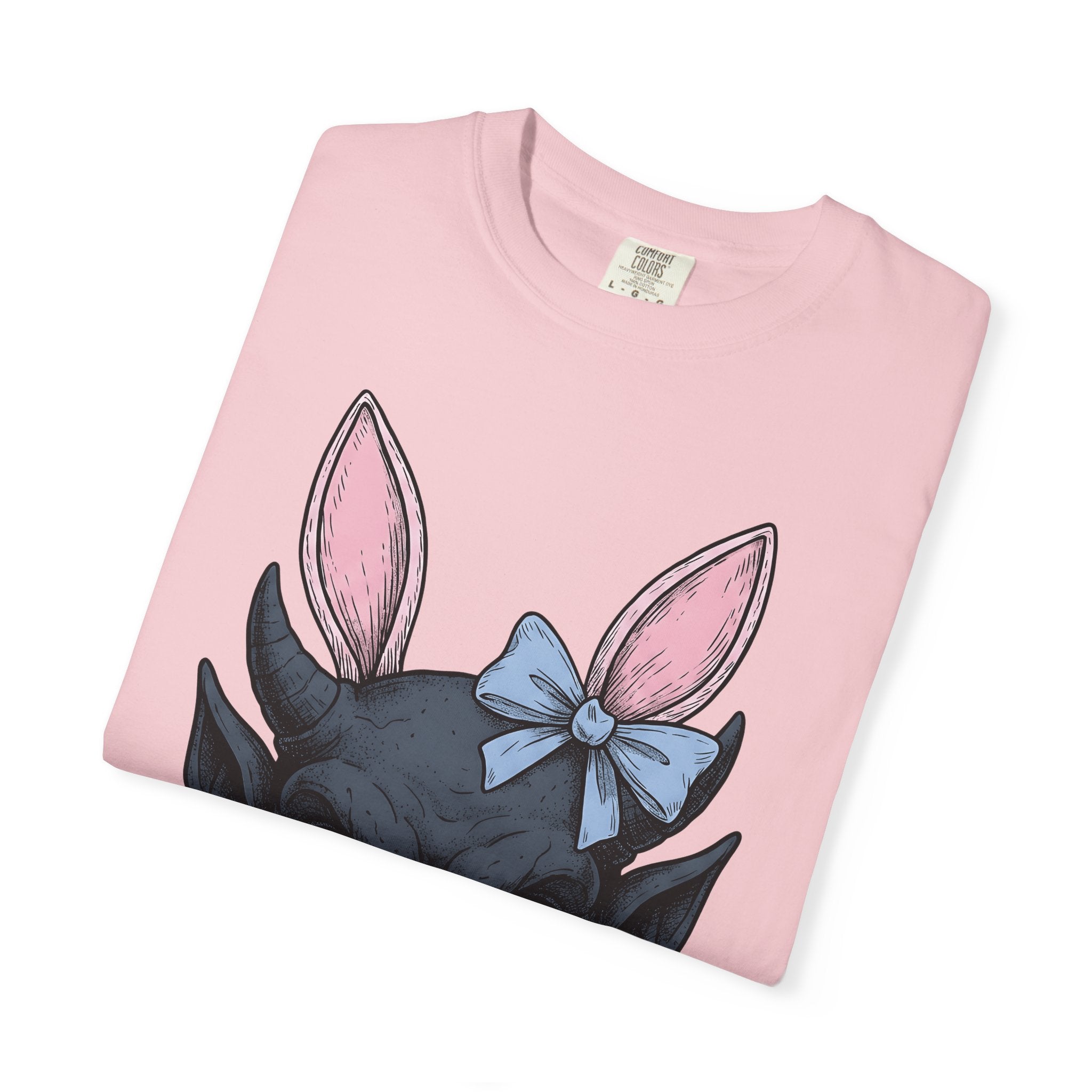Imp Bunny Ears Shirt Easter Scary Gift Women Spooky Tee Bunny Ears T-Shirt Horror Fan Creepy Tshirt Frightful Graphic Classic Bowtie Tshirt