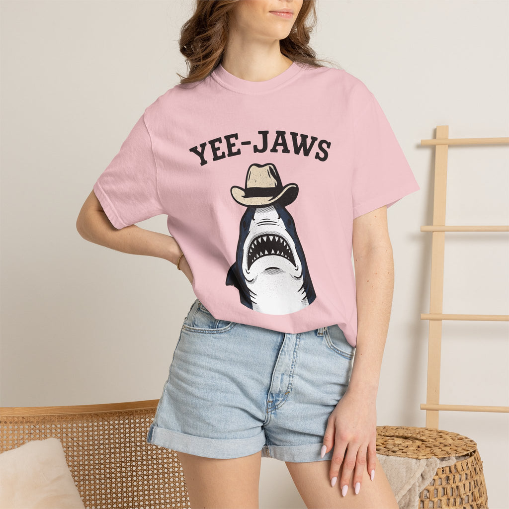 Shark Cowboy Hat Shirt Cowgirl Humor Gift Women Vintage Tee Shark T-Shirt Cowboy Fan Retro Tee Humorous Graphic Retro Western Hat Tshirt