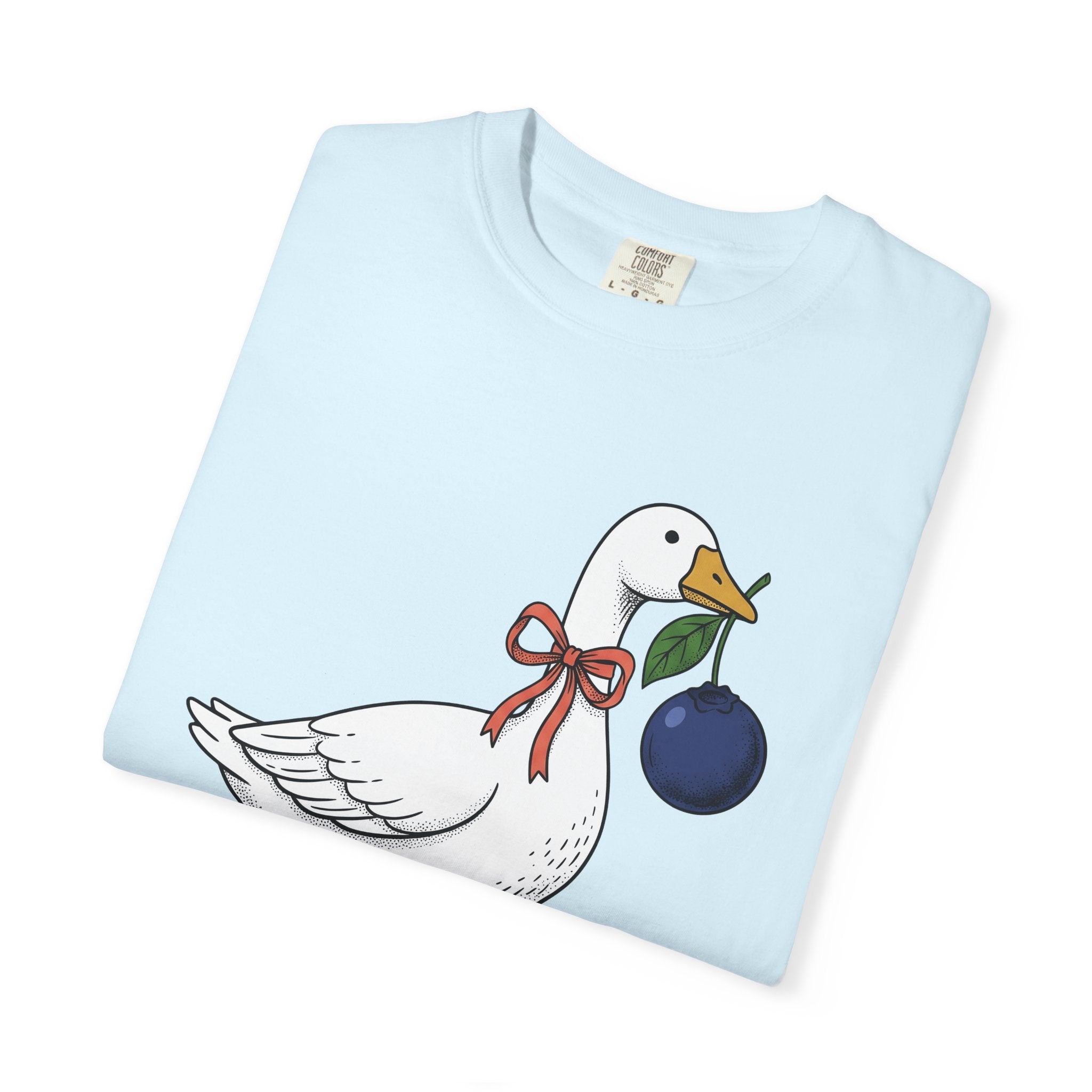Goose Bowtie Shirt Valentines Day Creatures Gift Women Line Art Tee Goose T-Shirt Valentine Fan Graphic Tshirt Animal Graphic Classic