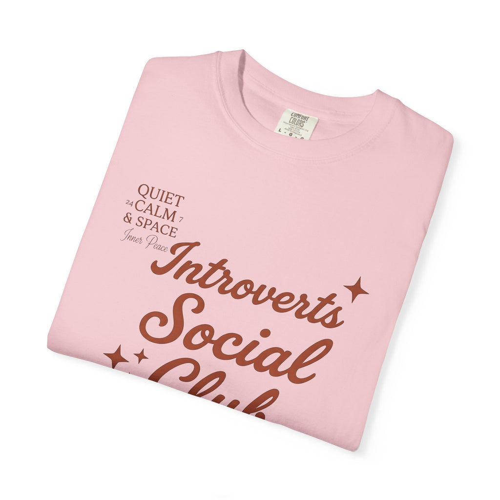 Vintage Lettering Shirt Introvert Joke Gift Women Rustic Tee Typography T-Shirt Introvert Fan Distressed Tshirt Pun Graphic Simple Sparkles