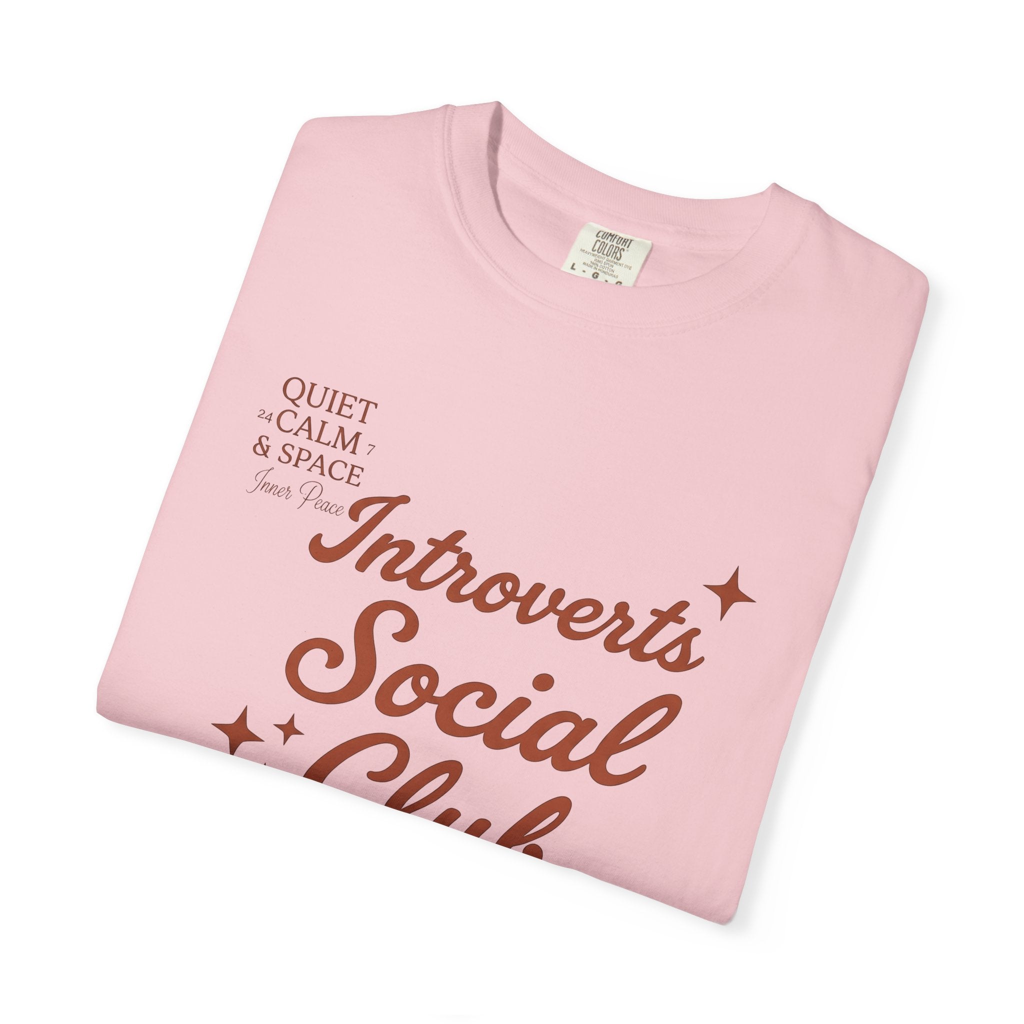 Vintage Lettering Shirt Introvert Joke Gift Women Rustic Tee Typography T-Shirt Introvert Fan Distressed Tshirt Pun Graphic Simple Sparkles