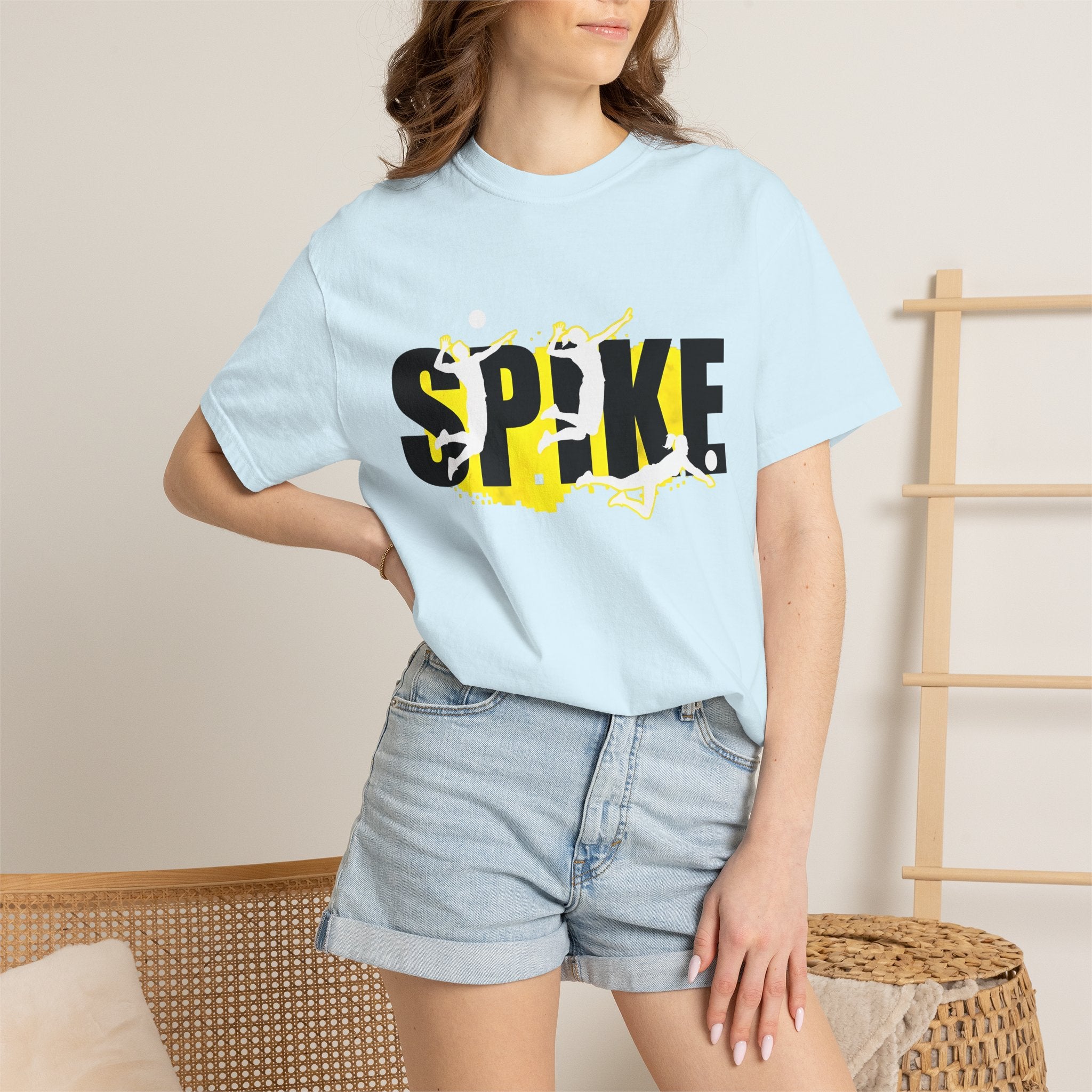 Beach Volleyball Shirt Volleyball Sports Gift Women Heavy Tee Volleyball T-Shirt Volleyball Enthusiast Grunge Tshirt Athletic Graphic