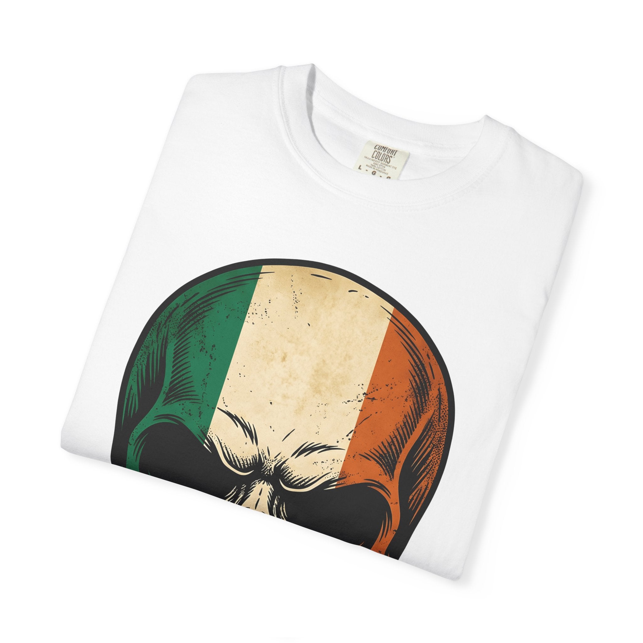 Skull Illustration Shirt St Patrick's Day Gaelic Gift Women Cartoon Tee Skull T-Shirt Irish Fan Cartoonish Tshirt Celtic Graphic Line Art