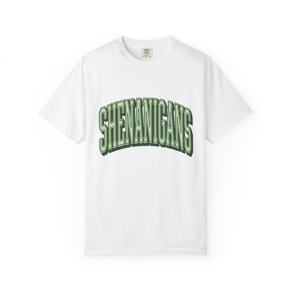 Curved Bold Text Shirt St Patrick's Day Jokes Gift Women Fun Tee Typography T-Shirt Shamrock Fan Quirky Tshirt Pun Graphic Vintage