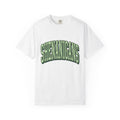 Curved Bold Text Shirt St Patrick's Day Jokes Gift Women Fun Tee Typography T-Shirt Shamrock Fan Quirky Tshirt Pun Graphic Vintage