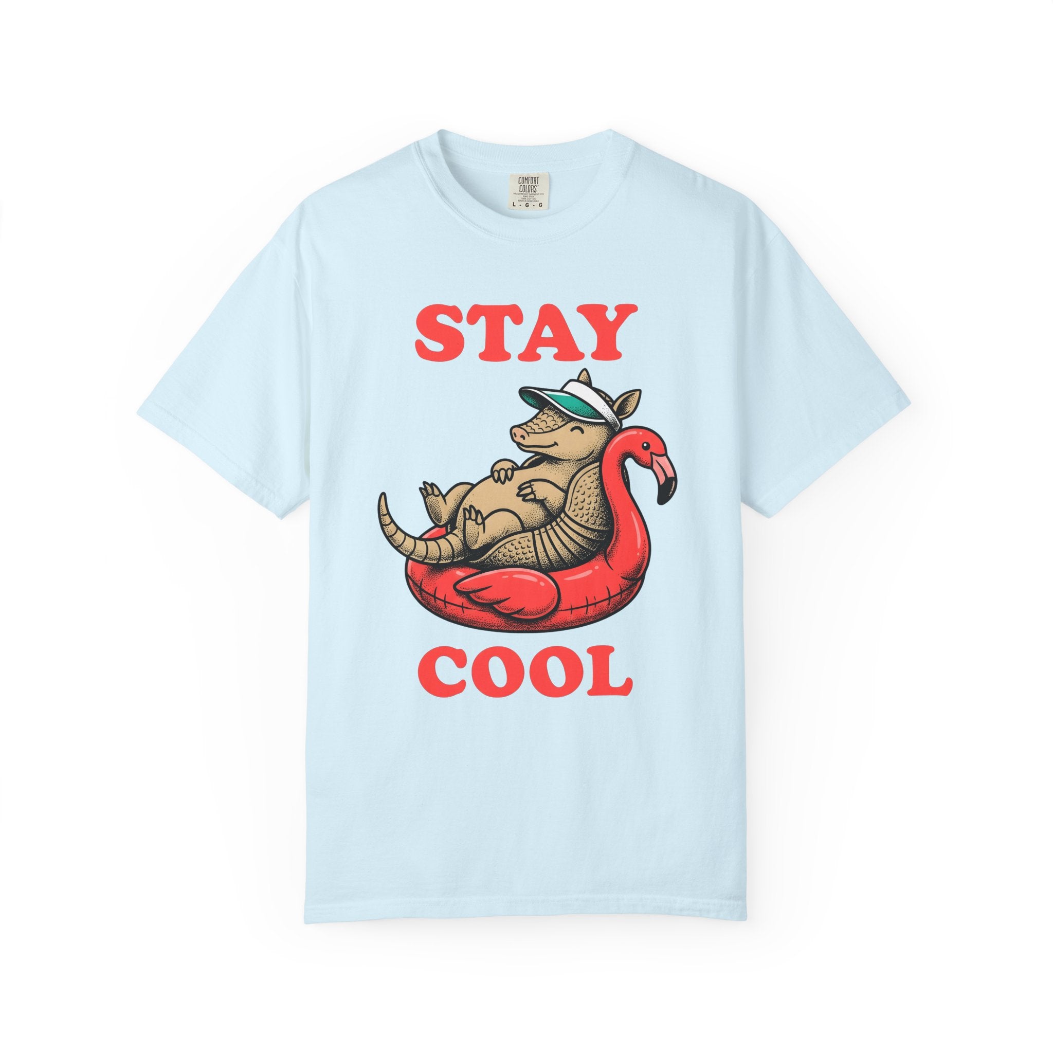 Armadillo Float Shirt Cowgirl Summer Gift Women Cartoon Tee Armadillo T-Shirt Rodeo Fan Comic Tshirt Vacation Graphic Retro Flamingo Tshirt