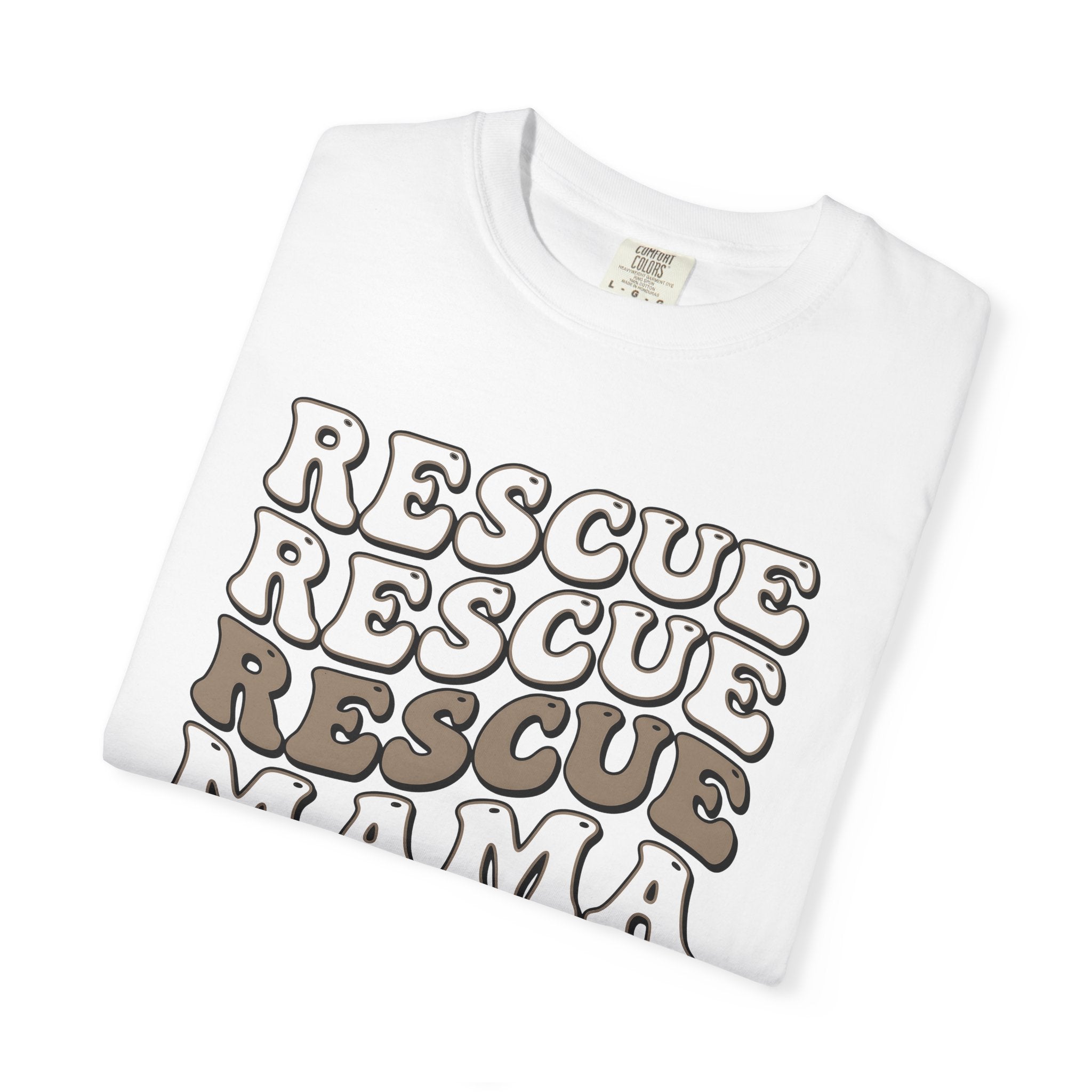 Retro Text Illustration Shirt Dog Dog Rescue Gift Women Nostalgic Tee Typography T-Shirt Dog Fan Vintage Tshirt Rescue Graphic Strong Paw