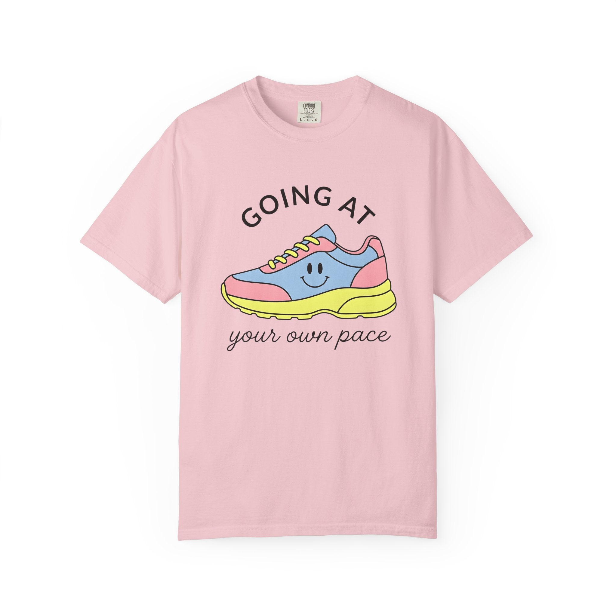 Athletic Sneaker Shirt Sports Workout Gift Women Comic Tee Sneakers T-Shirt Athlete Enthusiast Cartoon Tshirt Fitness Graphic Simple Happy