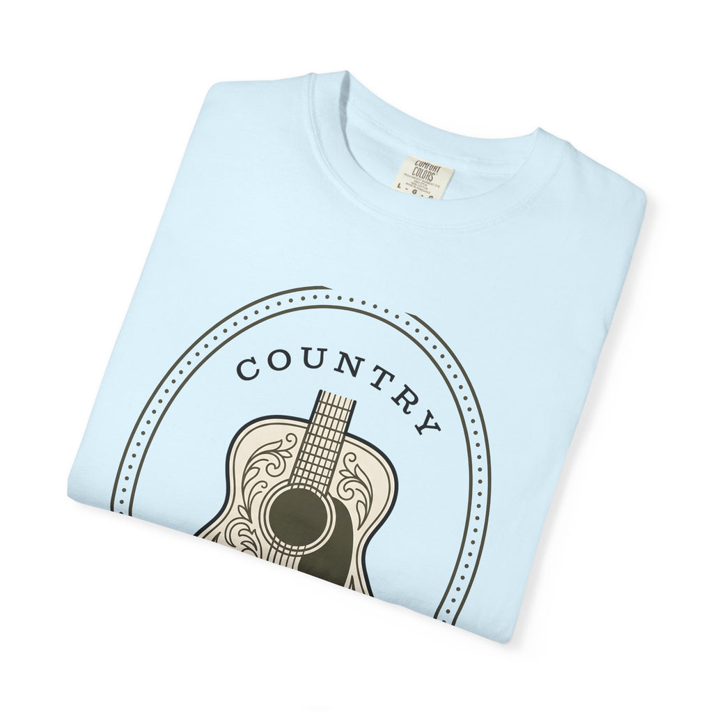 Acoustic Guitar Shirt Cowgirl Sound Gift Women Hippie Tee Guitar T-Shirt Cowboy Fan Bohemian Tshirt Audio Graphic Classic Floral Print
