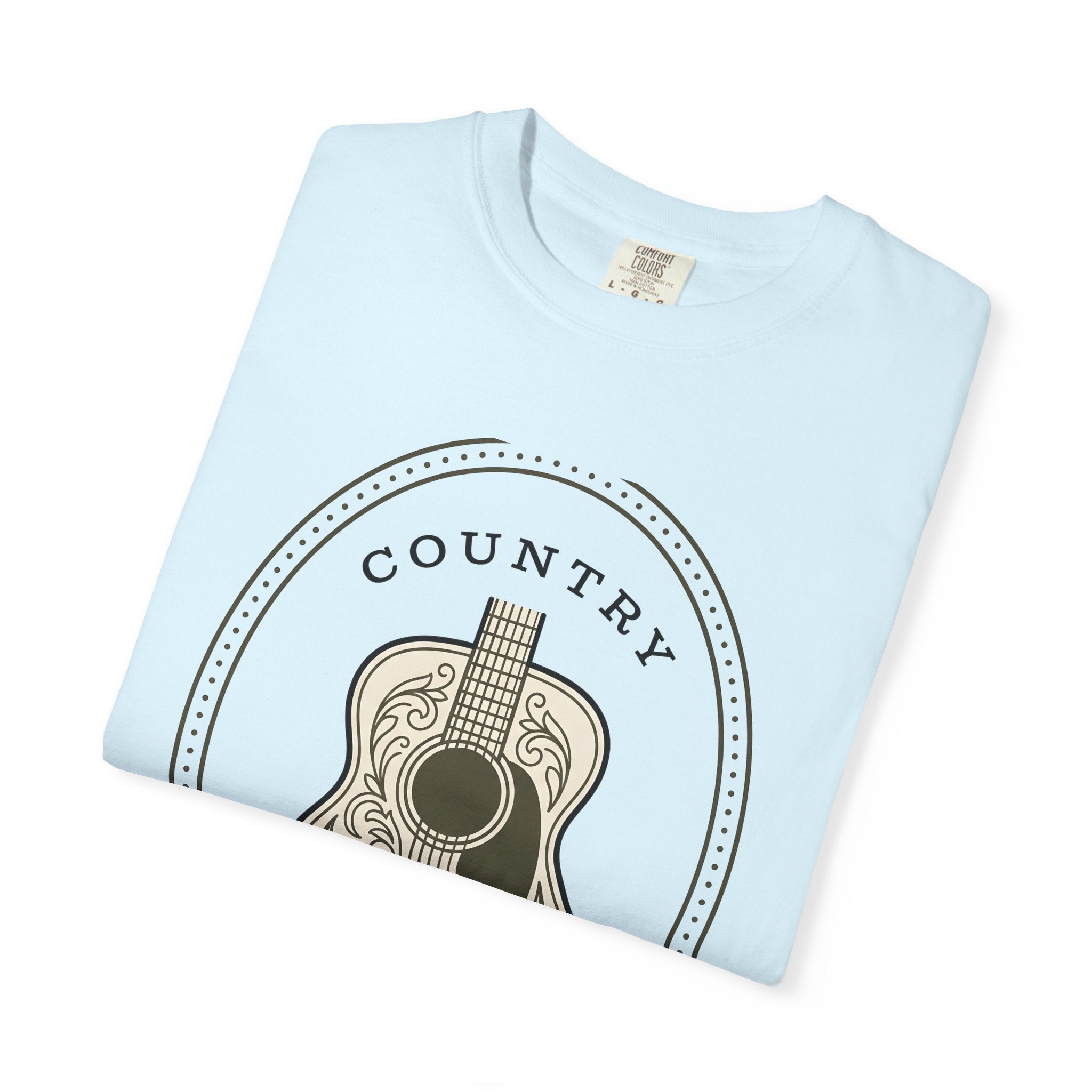 Acoustic Guitar Shirt Cowgirl Sound Gift Women Hippie Tee Guitar T-Shirt Cowboy Fan Bohemian Tshirt Audio Graphic Classic Floral Print