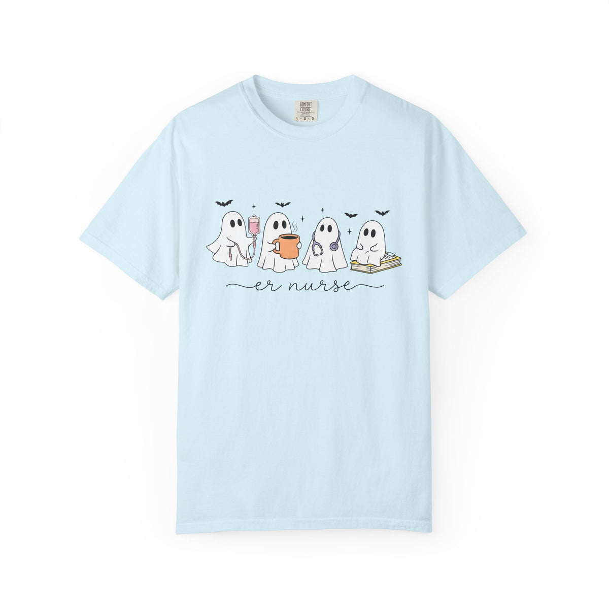 Ghost Nurse Shirt Nurse Halloween Unisex Gift Cute Tee Specter T-Shirt Nursing
