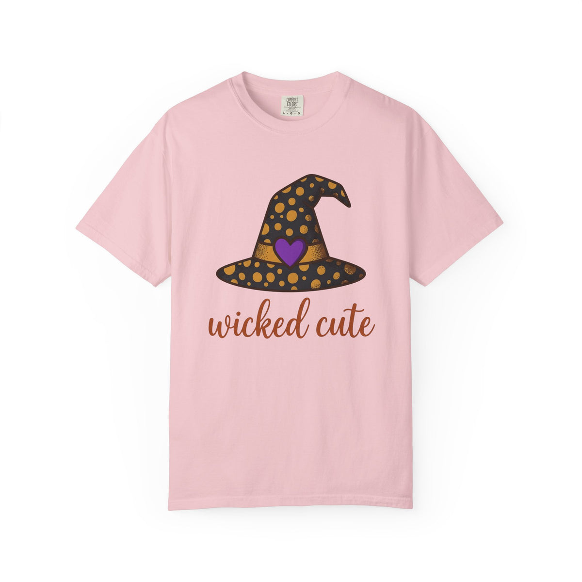 Witch Hat Shirt Halloween Enchantment Gift Women Playful Tee Pointy Hat T-Shirt Spooky Fan Whimsical Tshirt Magical Graphic Storybook Heart