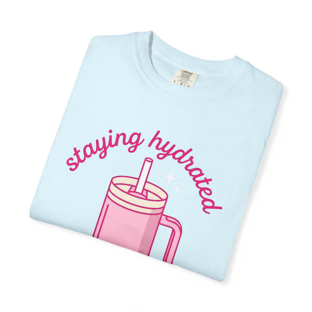 Water Tumbler Shirt Drinks Wellness Gift Women Kawaii Tee Tumbler T-Shirt Beverage Enthusiast Cute Tshirt Self Care Graphic Minimal Water