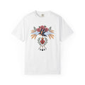 Swallow Shirt Animals & Flowers Hippie Gift Women Neo Traditional Tee Barn Swallow T-Shirt Floral Fan Vintage Tshirt Bohemian Graphic