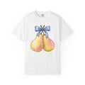 Pear Duo Shirt Valentines Day Partners Gift Women Gouache Tee Pears T-Shirt Valentine Fan Watercolor Tshirt Couples Graphic Playful Ribbon