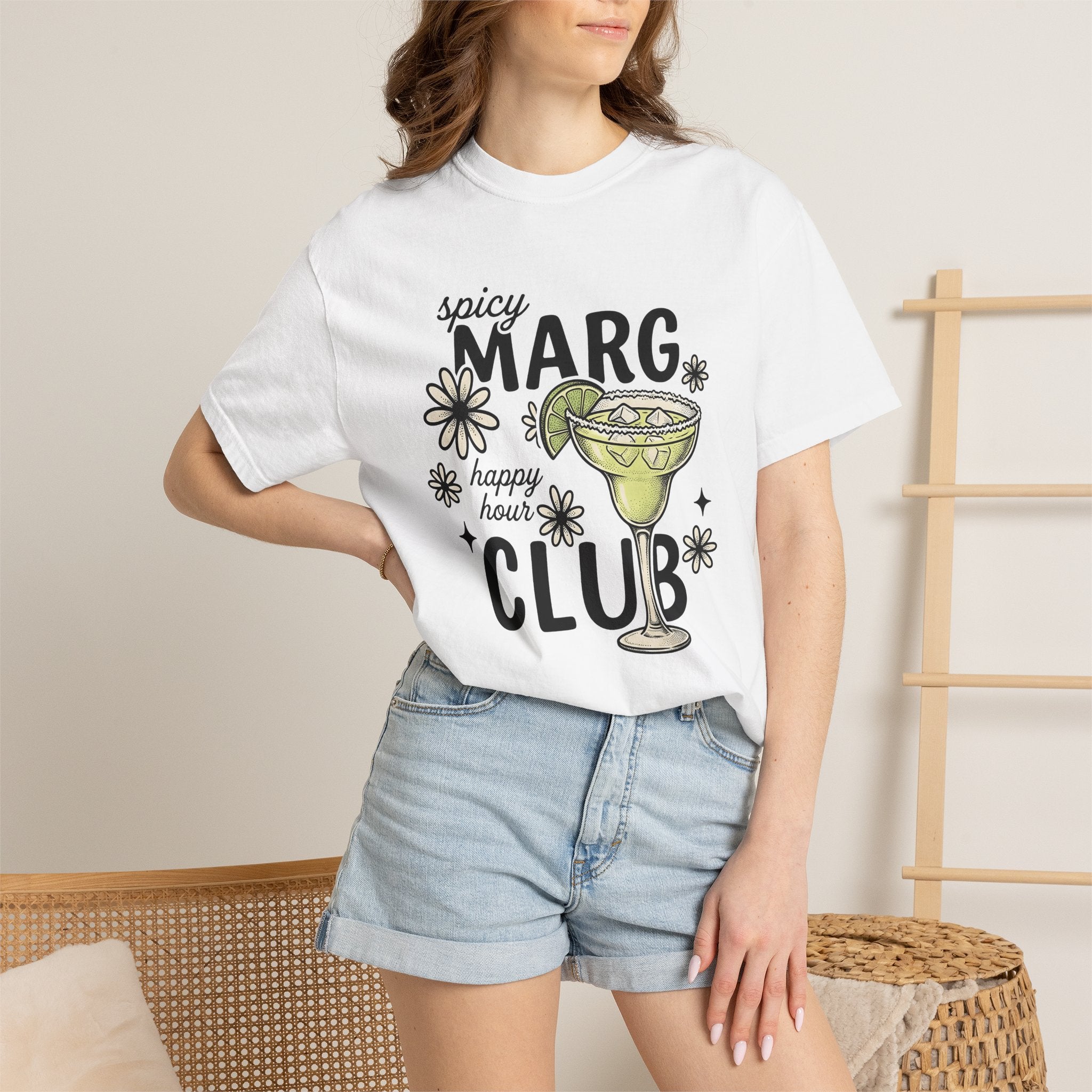 Margarita Drink Shirt Drinks Event Gift Women Old School Tee Cocktail T-Shirt Cocktail Fan Retro Tshirt Party Graphic Doodle Lime Slice