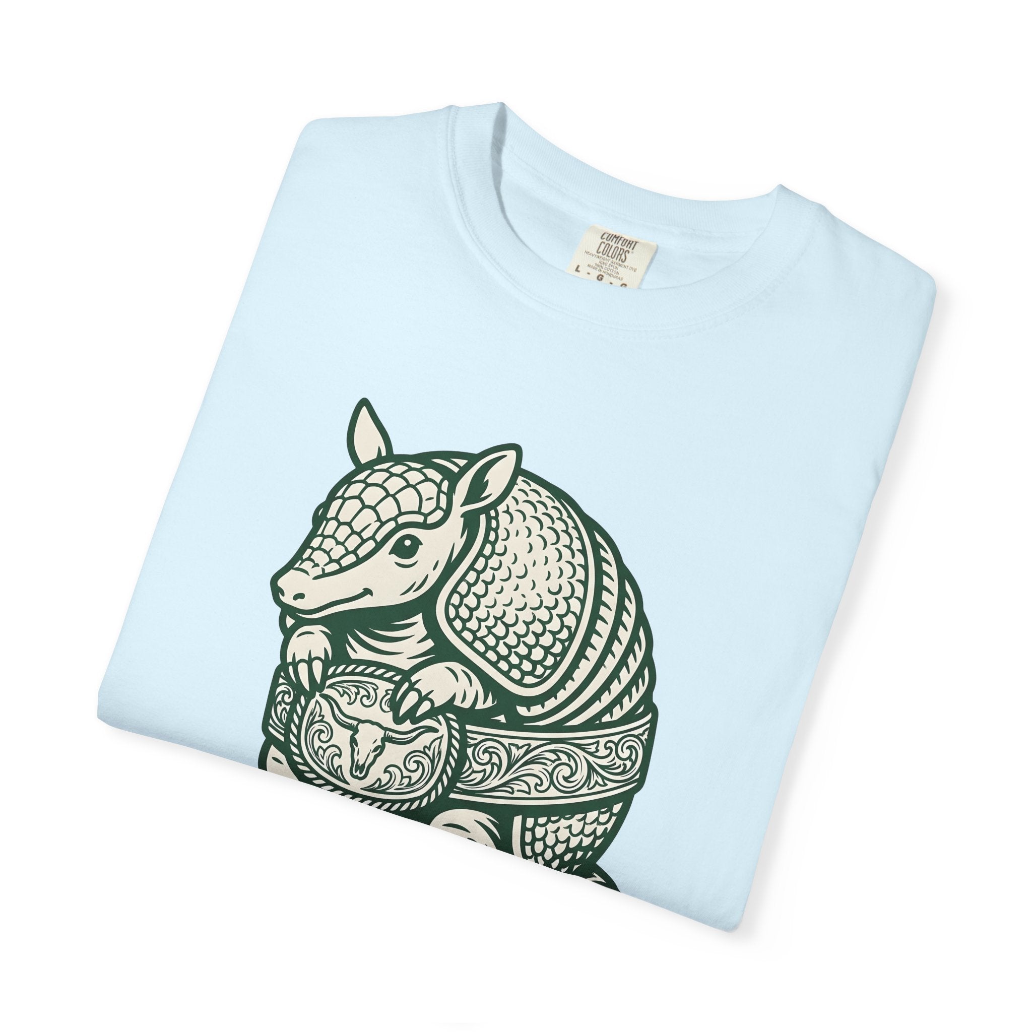Armadillo Graphic Shirt Funny Animal Gift Women Vintage Tee Armadillo T-Shirt Humor Fan Dillo Graphic Retro Cowboy Belt Tshirt