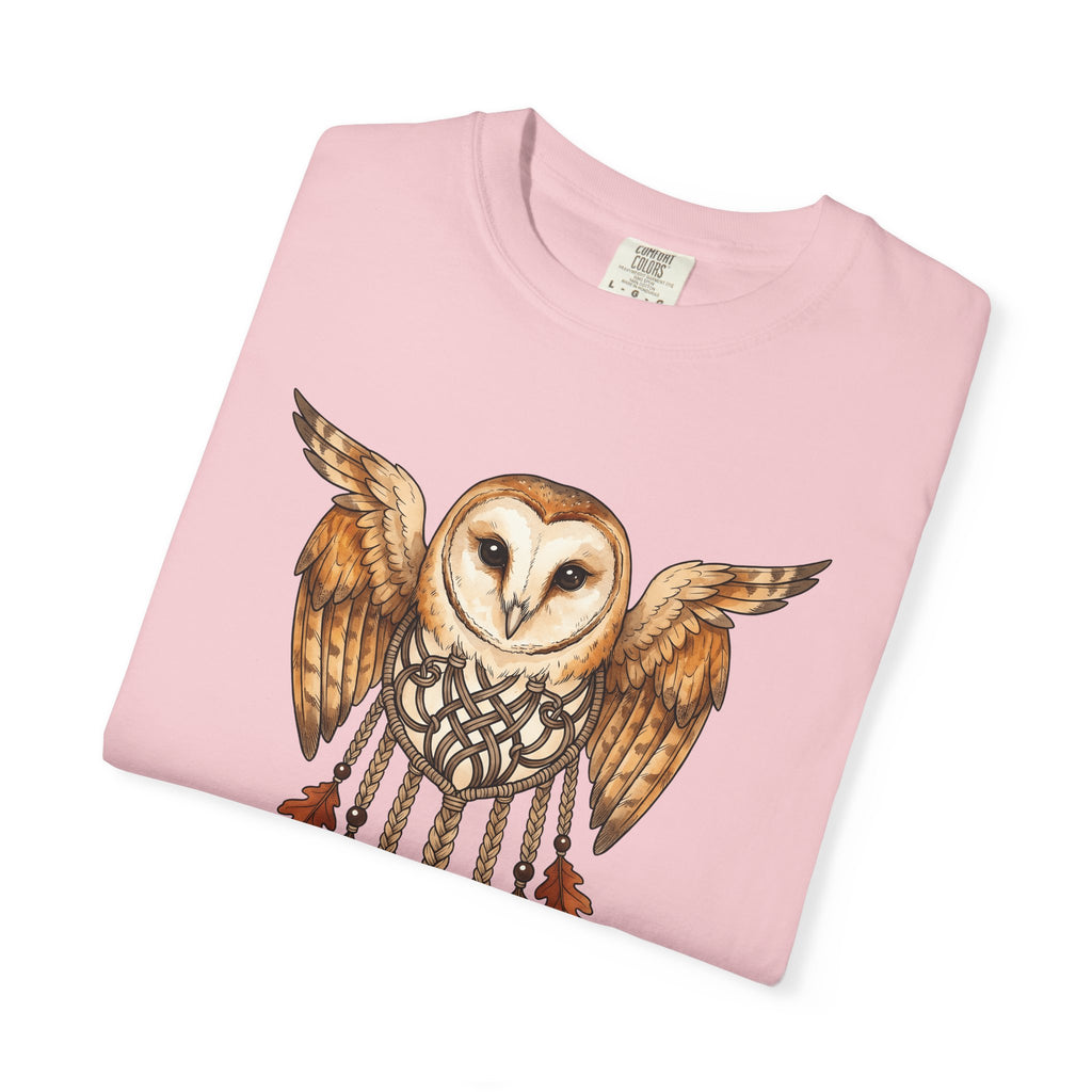 Owl Dream Catcher Shirt Boho Chic Fauna Gift Women Ethnic Tee Dreamcatcher T-Shirt Bohemian Enthusiast Tribal Tshirt Wildlife Graphic Line
