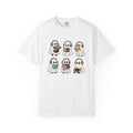 Ghost Music Shirt Halloween Music Gift Women Cartoon Tee Spirit T-Shirt Horror Fan Comic Tshirt Melody Graphic Retro Headphones Tshirt
