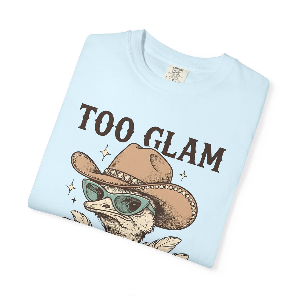 Ostrich Cowboy Hat Shirt Cowgirl Fauna Gift Women Line Art Tee Cowboy Hat T-Shirt Rodeo Fan Minimalist Tshirt Wildlife Graphic Doodle Sun