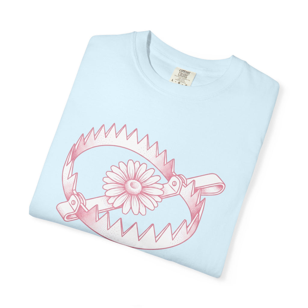 Daisy Bloom Catcher Shirt Boho Chic Style Gift Women Sketch Tee Flower Arranger T-Shirt Bohemian Fan Drawing Design Simple Flower Tshirt