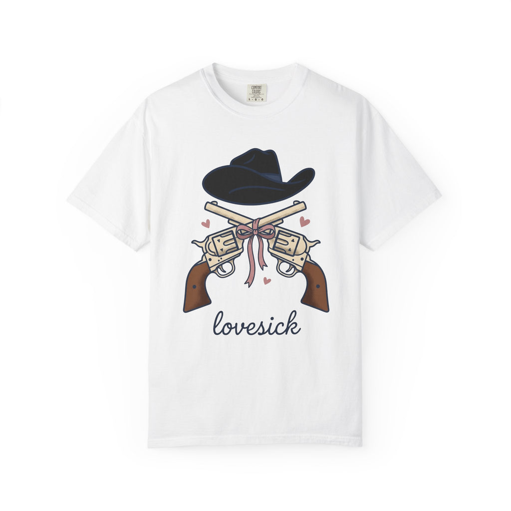 Cowboy Hat Guns Shirt Cowgirl Cowboy Gift Women Comic Tee Gunslinger T-Shirt Cowgirl Fan Cartoon Tshirt Rodeo Graphic Retro Pink Ribbon