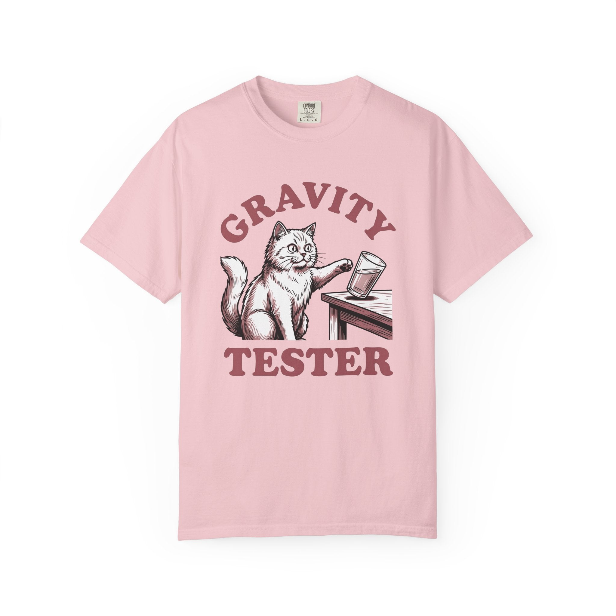 Cat Glass Shirt Cat Humor Gift Women Vintage Tee Glassware T-Shirt Cat Fan Retro Tshirt Funny Graphic Hand Drawn Table Tshirt