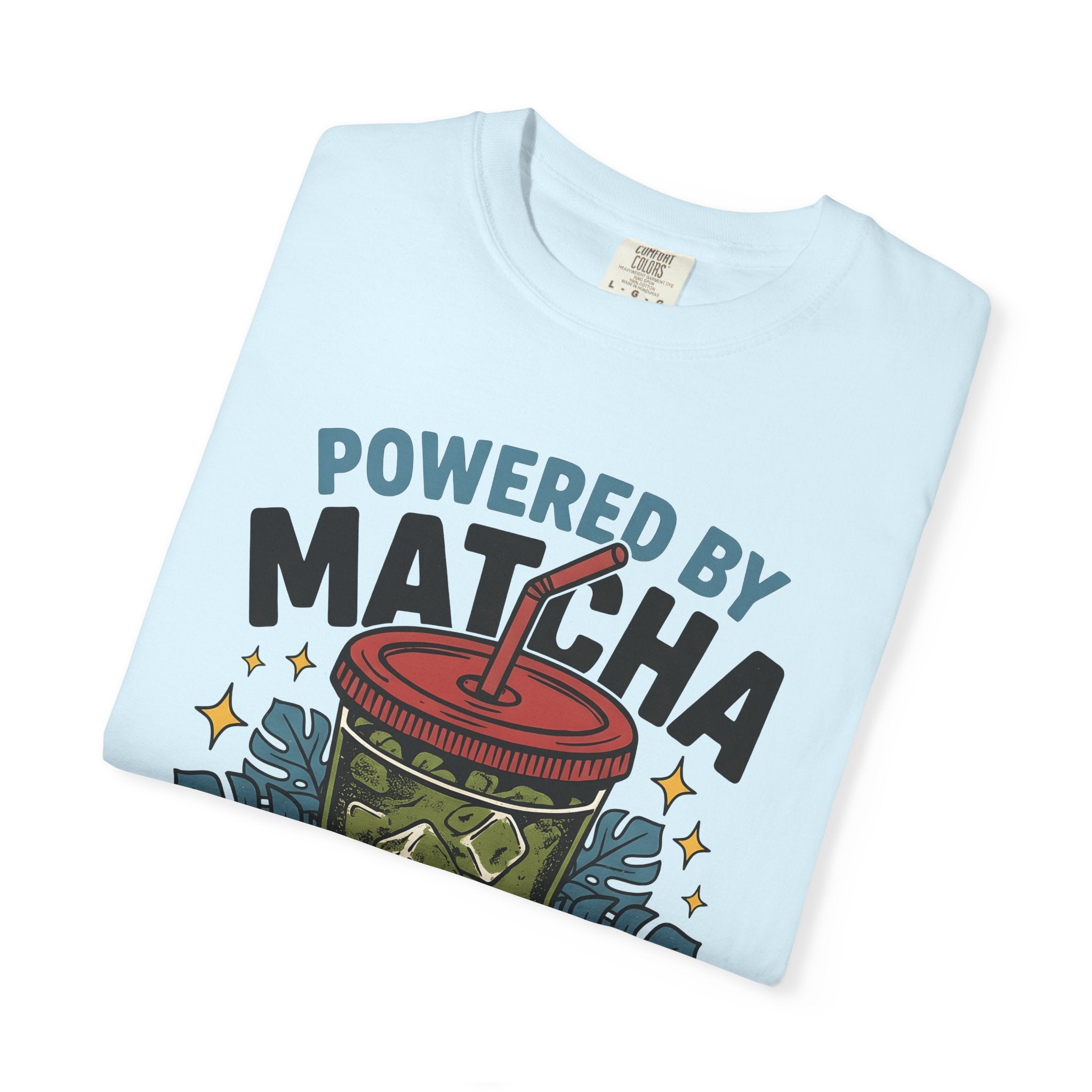 Matcha Beverage Shirt Matcha Coffeehouse Gift Women Bold Tee Green Tea T-Shirt Matcha Enthusiast Graphic Tshirt Cafe Design Old School Leaf